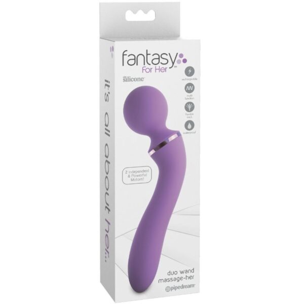 Fantasy for Her Duo Massage-Her — Wand Massager, Rechargeable — Clitoral Stimulators — view 8