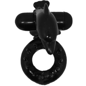 Baile Sweet Ring Dolphin — Vibrating Cock Ring, Black — Clitoral Stimulators — view 2
