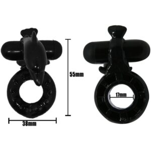 Baile Sweet Ring Dolphin — Vibrating Cock Ring, Black — Clitoral Stimulators — view 3