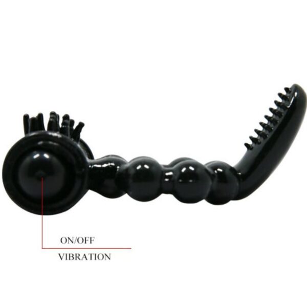 Baile Sweet Ring Double — Vibrating Cock Ring, Black — Clitoral Toys — view 3