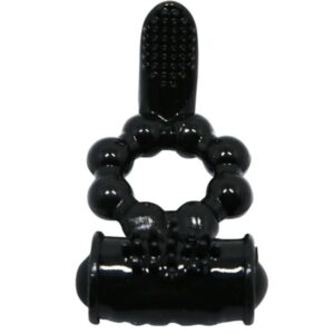 Baile Sweet Ring Double — Vibrating Cock Ring, Black — Clitoral Toys — view 4