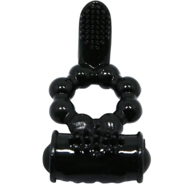 Baile Sweet Ring Double — Vibrating Cock Ring, Black — Clitoral Toys — view 4