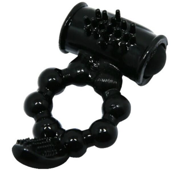 Baile Sweet Ring Double — Vibrating Cock Ring, Black — Clitoral Toys — view 6