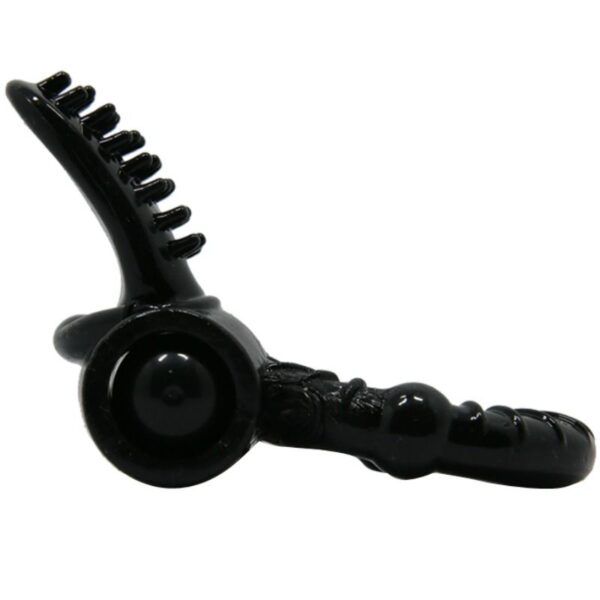 Baile Sweet Ring Textured — Vibrating Cock Ring, Black — Clitoral Toys — view 7