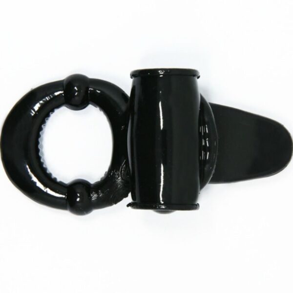 Baile Sweet Ring Textured — Vibrating Cock Ring, Black — Clitoral Toys — view 6