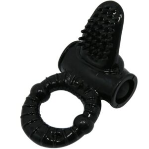 Baile Sweet Ring Textured — Vibrating Cock Ring, Black — Clitoral Toys