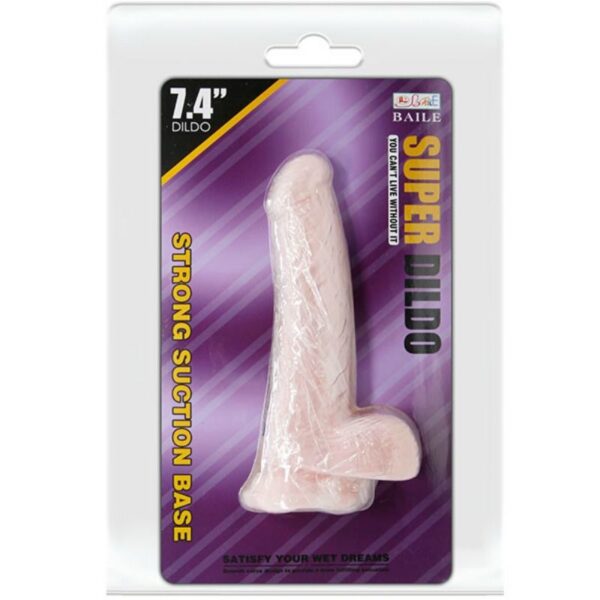 Baile Super Dildo — Realistic Dildo, 18.8 cm, Natural — Dildos — view 5