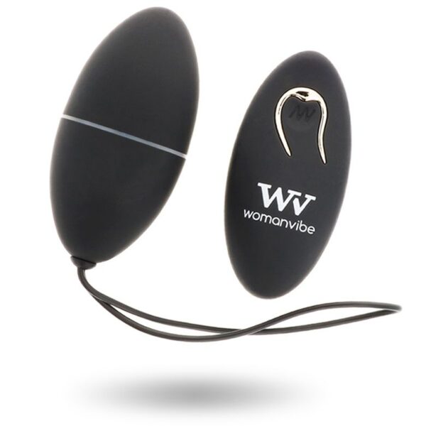 Womanvibe Alsan — Vibrating Egg, Remote Control, Black — Remote Control Vibrators — view 2