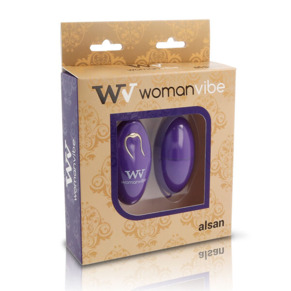 Womanvibe Alsan — Vibrating Egg, Remote Control, Purple — Remote Control Vibrators — view 2