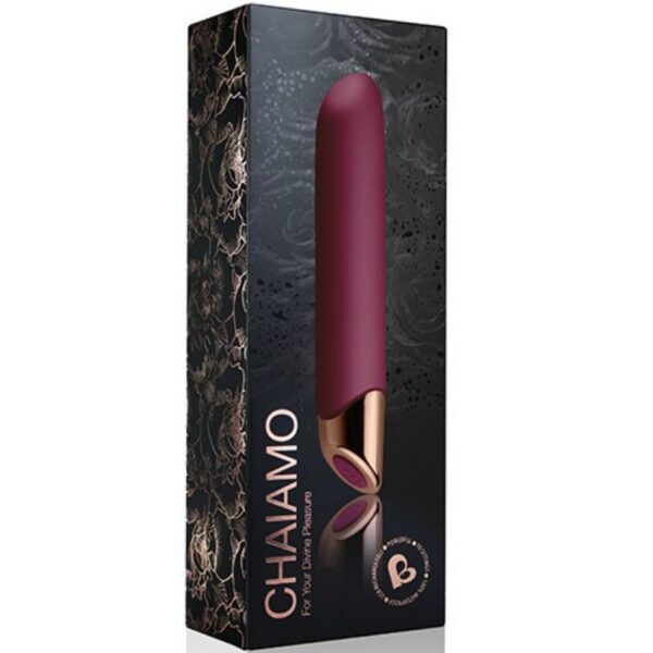 Rocks-Off Chaiamo — Vibrator, Waterproof, Burgundy — Classic Vibrators — view 3