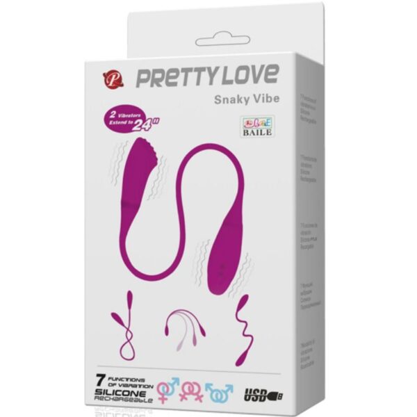 Pretty Love Smart Snaky Vibe — Vibrator, Rechargeable — Couples — view 2