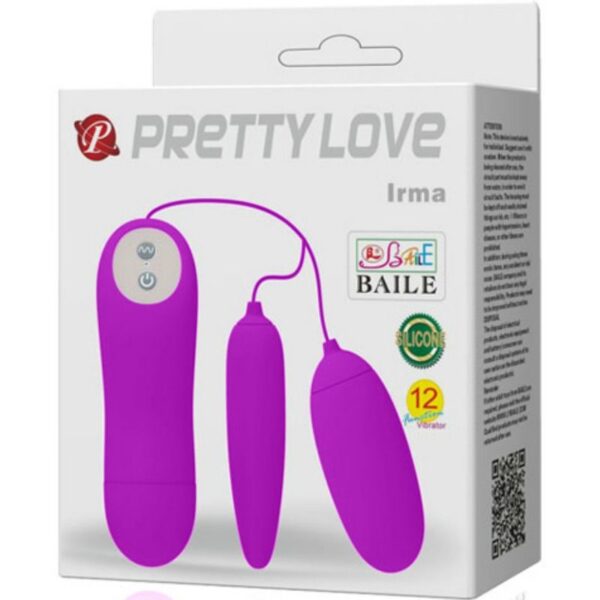 Pretty Love Irma Double — Vibrating Egg, Silicone — Clitoral Toys — view 7