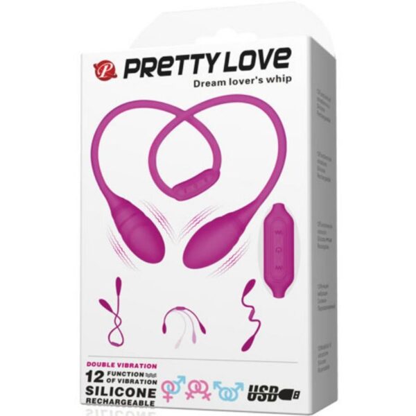 Pretty Love Dream Lovers Whip — Couples Vibrator, Rechargeable — view 7