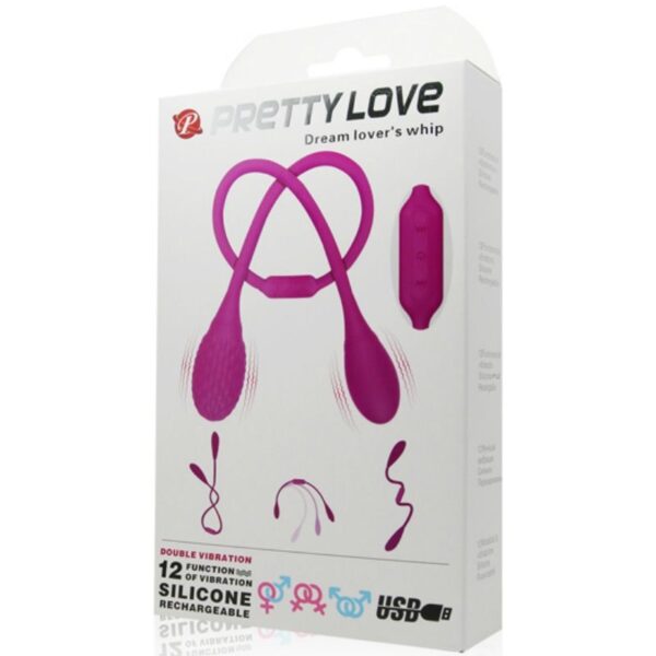 Pretty Love Dream Lovers Whip 2 — Couples Vibrator, Rechargeable — view 2