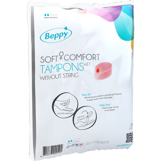 Beppy Soft Comfort — Tampons, 30 Pack, Wet — Intimate Hygiene