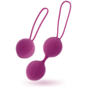 Coverme Pelvic Trainer — Kegel Balls, Silicone, Lilac — Ben Wa Balls — view 3
