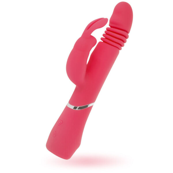 Treasure Missouri — Thrusting Vibrator, Silicone, Pink — Clitoral Stimulators