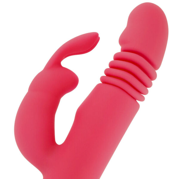 Treasure Missouri — Thrusting Vibrator, Silicone, Pink — Clitoral Stimulators — view 6