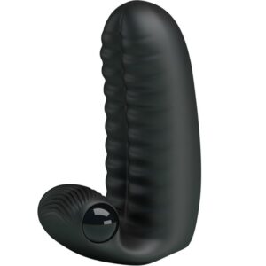 Pretty Love Abbott — Finger Vibrator, Silicone, Black — Clitoral Stimulators