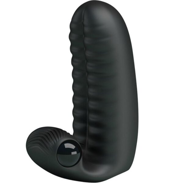 Pretty Love Abbott — Finger Vibrator, Silicone, Black — Clitoral Stimulators