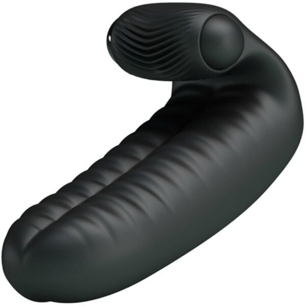 Pretty Love Abbott — Finger Vibrator, Silicone, Black — Clitoral Stimulators — view 3