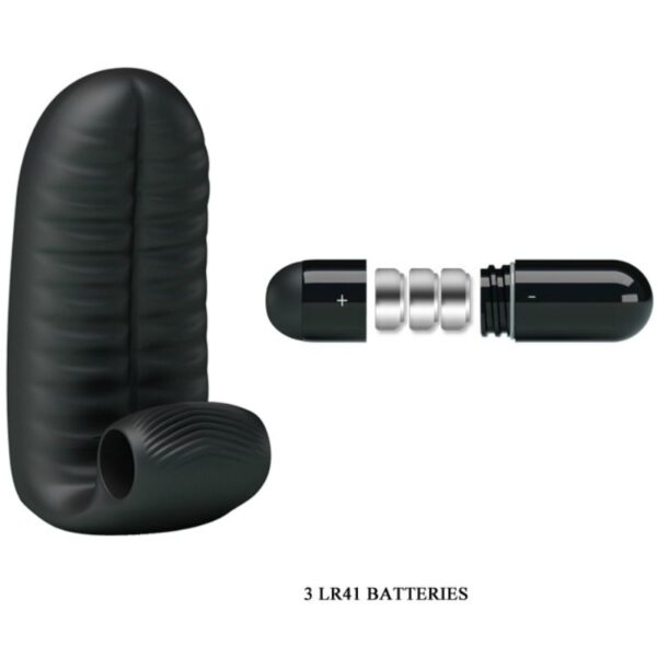 Pretty Love Abbott — Finger Vibrator, Silicone, Black — Clitoral Stimulators — view 5