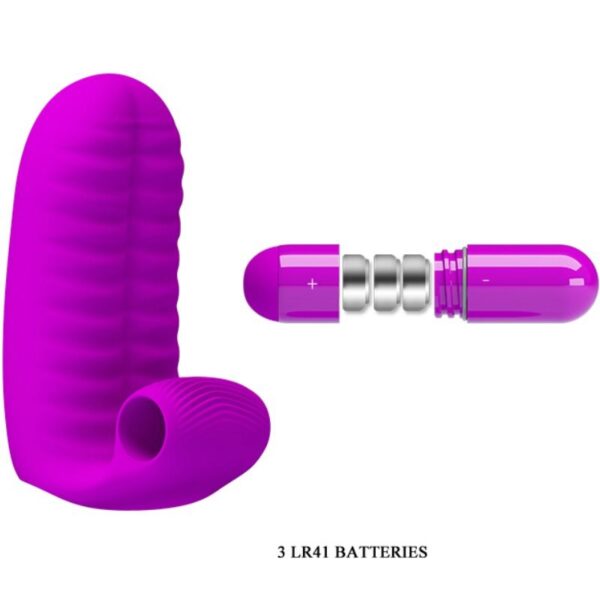 Pretty Love Abbott — Finger Vibrator, Silicone, Lilac — Clitoral Stimulators — view 5