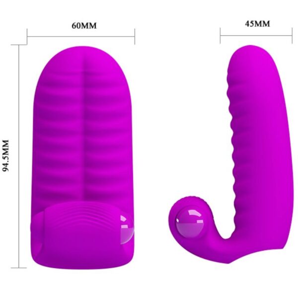 Pretty Love Abbott — Finger Vibrator, Silicone, Lilac — Clitoral Stimulators — view 4