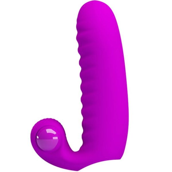 Pretty Love Abbott — Finger Vibrator, Silicone, Lilac — Clitoral Stimulators — view 3