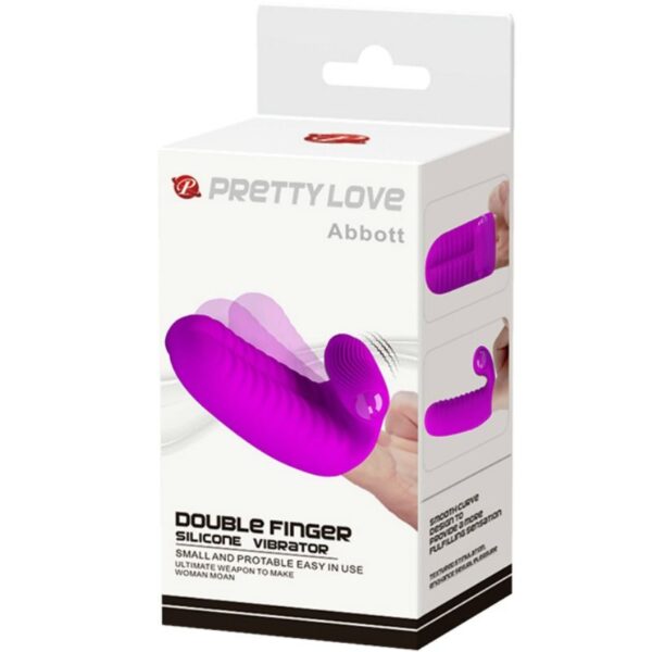 Pretty Love Abbott — Finger Vibrator, Silicone, Lilac — Clitoral Stimulators — view 2