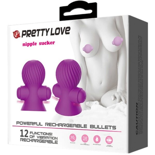 Pretty Love — Nipple Vibrator, Rechargeable, Lilac — Nipple Toys — view 5