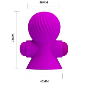 Pretty Love — Nipple Vibrator, Rechargeable, Lilac — Nipple Toys — view 3