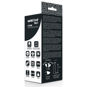 Addicted Toys Extend — Penis Extension Sleeve, 18 cm, Flesh — Penis Accessories — view 2