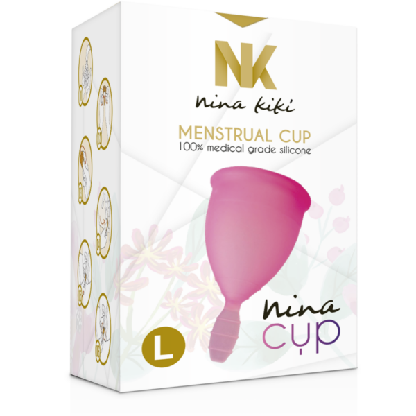 Nina Kikí — Menstrual Cup, Silicone, Size L, Pink — Menstrual Cups — view 2