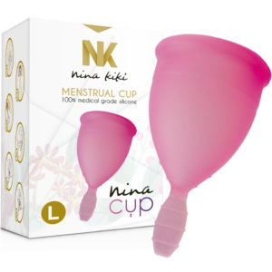 Nina Kikí — Menstrual Cup, Silicone, Size L, Pink — Menstrual Cups