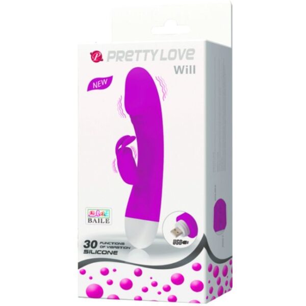 Pretty Love Smart Will — Rabbit Vibrator, Rechargeable — G-Spot Vibrators — view 9