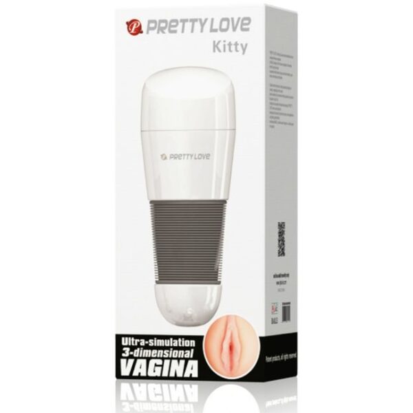 Pretty Love Kitty — Male Masturbator, White — Manual Strokers — view 5