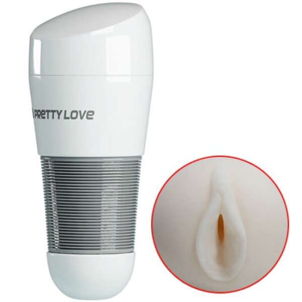Pretty Love Kitty — Male Masturbator, White — Manual Strokers
