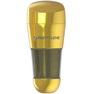 Pretty Love Kitty 2 — Male Masturbator, Gold — Manual Strokers