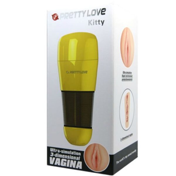 Pretty Love Kitty 2 — Male Masturbator, Gold — Manual Strokers — view 2