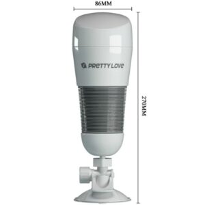 Pretty Love Hedy — Male Masturbator, Suction Cup, White — Non-Vibrating Masturbators — view 4