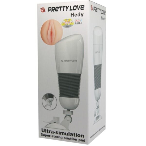 Pretty Love Hedy — Male Masturbator, Suction Cup, White — Non-Vibrating Masturbators — view 9