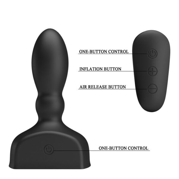 Pretty Love Marriel — Inflatable Butt Plug, Remote Control — Anal — view 6