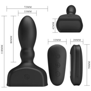 Pretty Love Marriel — Inflatable Butt Plug, Remote Control — Anal — view 3
