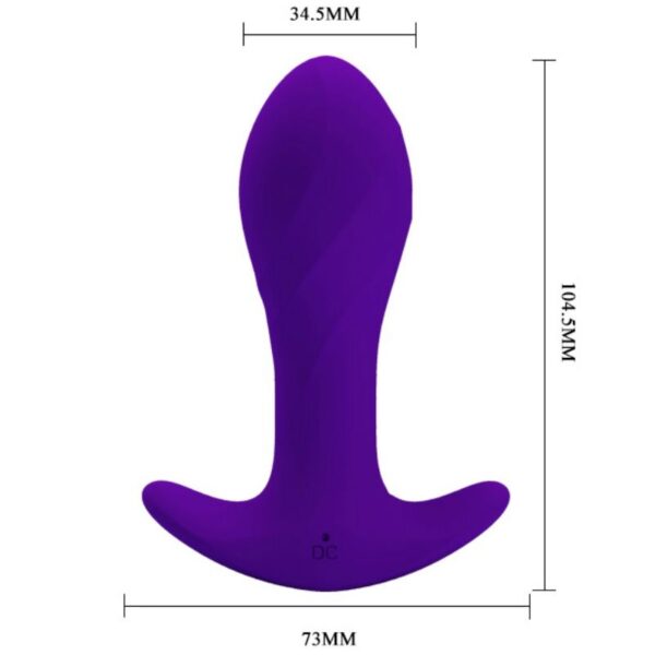 Pretty Love — Vibrating Butt Plug, Rechargeable, Lilac — Anal — view 6