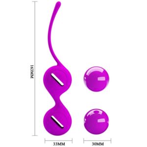 Pretty Love Tighten Up I — Kegel Balls, Silicone, Lilac — Ben Wa Balls — view 4