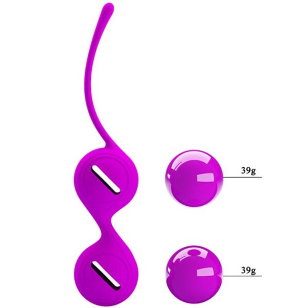 Pretty Love Tighten Up I — Kegel Balls, Silicone, Lilac — Ben Wa Balls — view 6