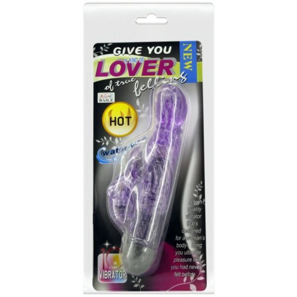Baile Kind of Lover — Rabbit Vibrator, Waterproof, Lilac — Clitoral Stimulators — view 3