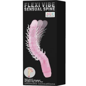 Baile Flexi Vibe Sensual Spine — Vibrating Dildo, 23.5 cm, Lilac — Classic Vibrators — view 2