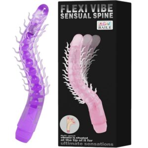 Baile Flexi Vibe Sensual Spine — Vibrating Dildo, 23.5 cm, Lilac — Classic Vibrators — view 3